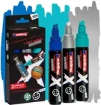 Marker set Edding 4-6900-3-1 &mdash; 3 pcs, ots 2.0&ndash;10.0 mm, sorteeritud v&auml;rvid