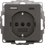 gira SCHUKO USB toiteallikas 2f s&uuml;steem 55 mudel 245928