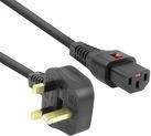 Toitekaabel ACT PC980 &mdash; UK pistik C13 IEC lukuga, 2 m, 230 V 10 A, must
