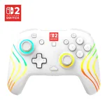 Juhtmevaba RGB-m&auml;ngukontroller Turtle Beach Afterglow Wave Valge Nintendo Switch 2-le, Bluetooth/USB-C, sisseehitatud aku 20 h, 3 m kaabel