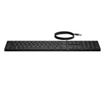 HP Wired Desktop 320K klaviatuur t&auml;issuuruses USB-membraanklahvidega must 9SR37UT