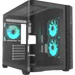 Thermaltake Vision 330 CR ARGB SE Edition Mid Tower korpus, must, 3x karastatud klaaspaneel, 3x CT140 ARGB ventilaatorit