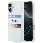 BMW M Silicon Horizontal Line MagSafe &uuml;mbris Apple iPhone 17 jaoks, valge