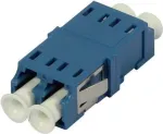 SYNERGY21 LC-LC Singlemode Duplex Fiber Optic Adapter, Flangeless, Blue, PVC, Ceramic Sleeve