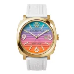 WATCHPEOPLE Naiste 700984 Analoog Kvartskell 45mm Roostevabast Terasest Korpuse Musta Sihtnumbri ja Nahkrihmaga