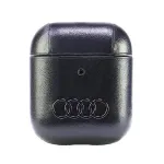 Audi Leather Big Logo AirPods 1/2 Cover Black AU-AP-GT/D3-BK
