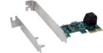 Exsys EX-3519 SATA-kontroller PCIe x1 2 HDD ja SSD-kettale - SATA III 6 Gbps