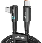 Voltage PowerAngle USB-C to USB-C kaabel 100W PD 2m Must