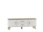 Cama RTV stand LOTTA 140cm Valge + sonoma oak