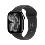 APPLE Watch Series 11 GPS 46mm Jet Black alumiiniumkorpus musta Sport-rihmaga S/M