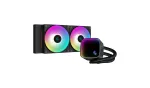 DeepCool LS520 SE AIO protsessori vedeljahuti, 2 x 120 mm, ARGB, must