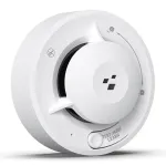 HISMART TV993451 nutikas Wi-Fi fotoelektriline suitsuandur Tuya rakenduse juhtimisega, Valge