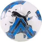 PUMA Orbita 5 h&uuml;briidjalgpall suurus 4 valge sinine Glimmer must