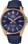Casio Edifice EFV-150CL-2AVUEF meeste sinise sihverplaadiga pruuni nahkrihmaga k&auml;ekell