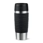 EMSA Travel Mug Waves 360 ml must roostevabast terasest reisikruus