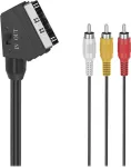 Hama Classic Line SCART - 3 RCA audio/video kaabel, 1,5 m, must 00305015