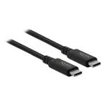 Delock - USB-kaabel - USB-C (M) USB-C-le (M) - USB4 / Thunderbolt 3 / DisplayPort - 20 V - 5 A - 80 cm - Toetab Power Delivery 3.0, toetab 8K 60 Hz (7680 x 4320), tugi