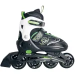 Verstellbare Kinderinliner Gr. 33-36, Inline-Skates gr&uuml;n/schwarz