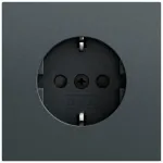 Gira System 70 SCHUKO pistikupesa SP, antratsiit, 445373