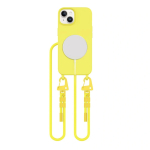 Tech-Protect Magnecklace MagSafe kaitse&uuml;mbris kaelarihmaga Apple iPhone 14 jaoks, kollane