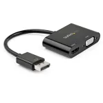 StarTech.com DisplayPort HDMI-ks VGA-adapter - DisplayPort 1.2 HBR2 HDMI 2.0-le (4K 60 Hz) v&otilde;i VGA 1080p muundur-dongel - DP HDMI v&otilde;i VGA monitoriadapter - digitaalne videokuvaadapter