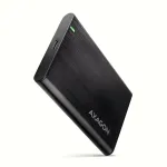 2,5-tolline HDD/SSD korpus AXAGON EE25-A6C &mdash; SATA, USB 3.2 Gen 1 (Type-C & Type-A), alumiinium, must