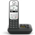 Gigaset A690A - Analoog/DECT telefon - Juhtmeta telefonitoru - K&auml;ed-vabad s&uuml;steem - 100 kirjet - Must (S30852-H2830-B101)