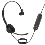 Jabra Engage 40 - (Inline Link) USB-A UC Mono, juhtmega, kontor/k&otilde;nekeskus, 50 - 20000 Hz, 45 g, k&otilde;rvaklapid, must