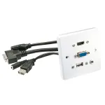 Lindy Multi AV esipaneel 60220 HDMI VGA USB A 3,5 mm