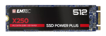 SSD-ketas Emtec 512 GB M.2 Serial ATA III X250