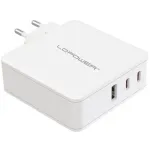 Siselaadija LC-Power LC-GAN-100 universaalne kiirlaadimine valge