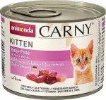 M&auml;rg kassitoit animonda Carny Baby Pat&eacute; 200 g &mdash; veiseliha ja kana, teraviljavaba, kassipoegade valem, kergesti avatav purk