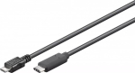 Goobay USB-kaabel USB 2.0 1m Micro-USB B USB C Must