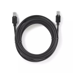 Nedis CCBW85210AT50 v&otilde;rgukaabel Must 5 m Cat6 F/UTP