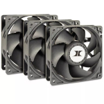 Ventilaatorikomplekt Inter-Tech 88887368 arvutijahutuss&uuml;steem 12 cm must 3 tk