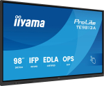 Interaktiivne lameekraan IIYAMA TE9813A-B2AG 97.5 tolli (2.48 m) 4K Ultra HD 500 cd/m&sup2; Wi‑Fi Android 24/7 Must
