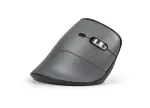 BakkerElkhuizen FastForward Pro hiir, paremak&auml;eline, vertikaalne disain, optiline, RF juhtmevaba + Bluetooth + USB USB-C, 5000 DPI, must, hall