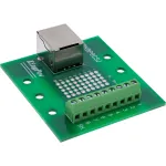 InLine 92505B RJ45 pesa klemmplokk, sirge, DIN-liinile