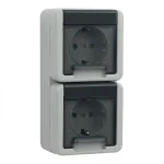 Schuko pistikupesa Gira 4780 30 &mdash; 250 V, 16 A, hall, plastkorpus