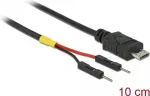 Delock USB Stromkabel Micro-B auf 2 x Pfostenstecker einzeln Strom 10 cm (85406)