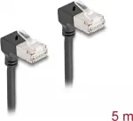 DeLOCK RJ45 v&otilde;rgukaabel Cat.6A S/FTP &otilde;huke 90&deg; &uuml;lespoole 5 m must