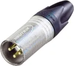 Neutrik XLR-pistik, sirge Pooluste arv: 3 H&otilde;bedane NC3MXX-EMC 1 tk (NC3MXX-EMC)