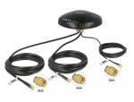 Navilock 12457 mitmeribaline GPS/LTE/UMTS/GSM SMA &uuml;hesuunaline katusele kinnitatav v&auml;lisantenn