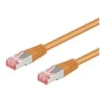 Wentronic Goobay CAT 6 paigalduskaabel, S/FTP (PiMF), oranž, 15 m - LSZH halogeenivaba, vask (93470)