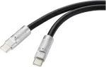 Renkforce USB-C&reg; kaabel USB 2.0 USB-C&reg; pistik, USB-C&reg; pistik 1,00 m must RF-6056872 (RF-6056872)