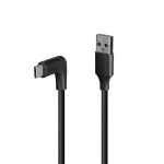 Lindy 1,5 m USB 3.2 t&uuml;&uuml;p A kuni C kaabel, 90&deg; t&auml;isnurk, 10 Gbps