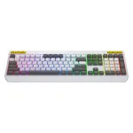 HATOR Icefall klaviatuur m&auml;ngurile USB QWERTY USA inglise valge t&auml;issuuruses RGB LED
