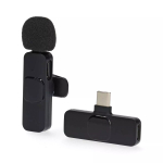 Juhtmevaba laetav USB-C lavaljeermikrofon Nedis MICW110BK