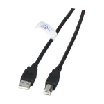 EFB Elektronik K5203.1 USB 2.0 kaabel, A &ndash; B, 1 m, must, LSZH