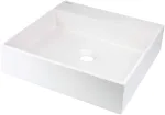 DEANTE Granite Countertop Washbasin with Tap Hole - 400x400 mm Black Onyx